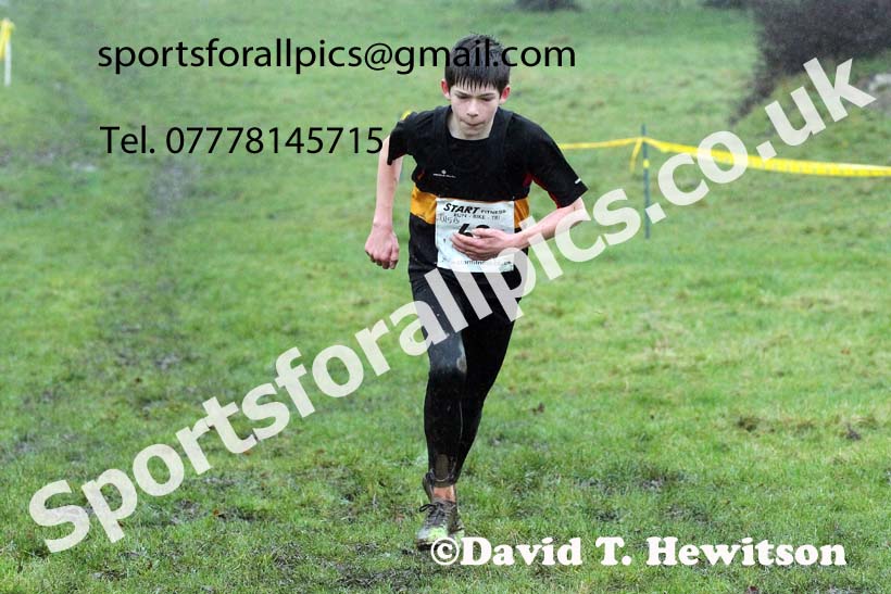 Boys under-15s, NECAA Junior Cross Country Relays, Thornley Farm, Peterlee, Saturday, December 12th. Photo: David T. Hewitson/Sports for All Pics